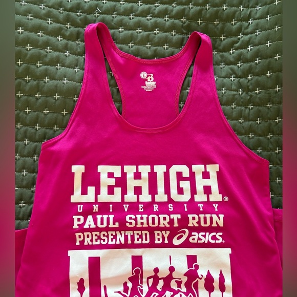 Lehigh University Pink Paul Short Run Tank Top, Size Small - Picture 6 of 8